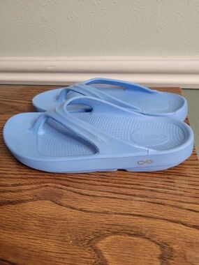 OOFOS Blue OOfoam Comfort Flip Flops